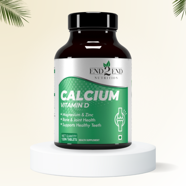 End2End Nutrition Calcium Tablets - 120 Tablets